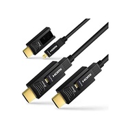 Detachable Fiber Optic HDMI Cable for DTECH Piping 50m HDMI Type A + HDMI Type D 4K 60Hz High Speed 18Gbps HDCP2.2 HDR ARC 3D CECE