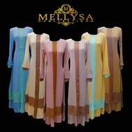 (Promo) Muslim Baju Kurung Baju Raya Jubah Kain Polyester Moden Design Terkini Muslimah Suit (S-2XL) GRL2 Ramadan Sales