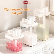 OMI Premium Transparent Laundry Detergent Container, Rice Container, Cereal Container with Sealed Li