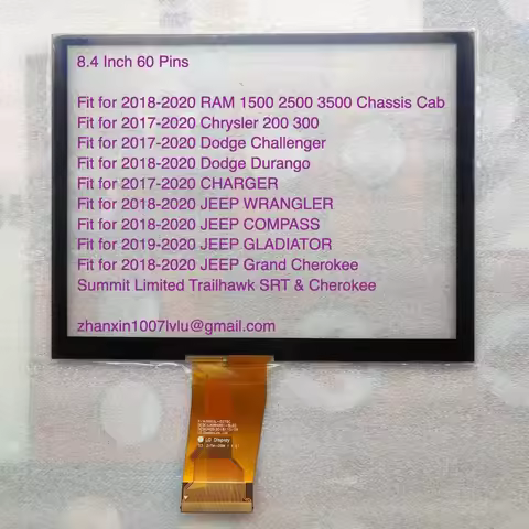 New Uconnect 8.4 Inch LCD Touch Screen LA084X01(SL)(01)(02) For 2018-2020 Dodge Challenger Charger D