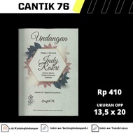 Undangan Pernikahan Blanko Kosong Cantik 76