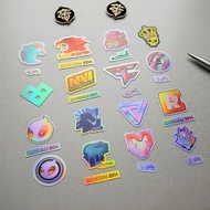 15Pcs Random CS:GO CS2 Laser Holographic Stickers Set for Laptop Phone Case Glass Water Bottle, Game