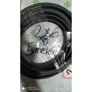 6mm Twincore Solar PV Cable 5 Meters (2x6mm)