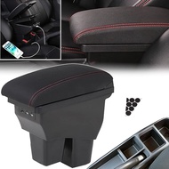 Akmsx Honda Fit GK3 GK4 GK5 GK6 GP5 Car armrest Integral type without assembly Large capacity storage box for car interior Center console box with USB charging port Two-tier type Small storage Fit H25.9-R2.2 Model-specific design Ideal for long distance d
