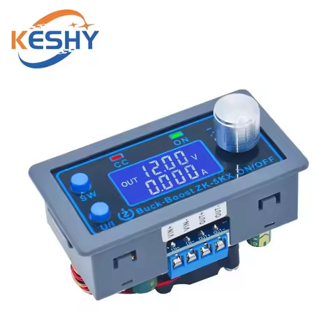 ZK-5KX DC DC Buck Boost Converter CC CV 0.6-36V 5A 5V 6V 12V 24V 80W Power Module Adjustable Regulat