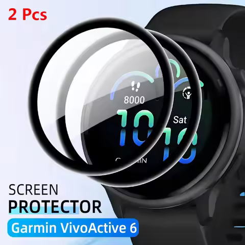 2 pcs For Garmin Vivoactive 6 5 4 4S Screen Protector 3D Curved Protective Film for Vivoactive 5 Ant