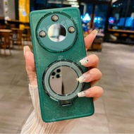 Honor X9d 5G 2025 Mirror Magnetic Bracket Glitter Casing For Honor X9d X9 X 9d HonorX9d X9c X 9 d X9