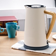 家用电热水壶304不锈钢自动断电烧水壶木柄食品级 电水壶