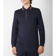 Men's Long Sleeve POLO T-Shirt-V25-021073-A-BL8