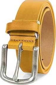 Finplus EDWIN 0111222 Belt, 1.3 inches (33 mm), 46.1 inches (117 cm), Made in Japan, Cowhide Leather