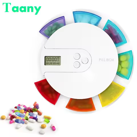 7 Days Pill Case Medicine Storage Box Organizer Electronic Timing Reminder Pill Box 7 Days Pill Disp