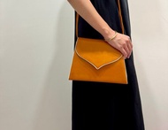 Bally 國際版 義大利製 真皮橘棕色 斜背包/單肩包