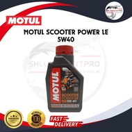 MOTUL Scooter Power LE 5W40 5W-40 [ READY STOCK] 100% Original Minyak Hitam Motul