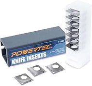 POWERTEC Carbide Cutters Knives for Wen Planers PL1326, Jointers JT630H w/Spiral, Helical Cutterhead