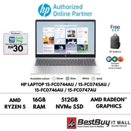 HP LAPTOP 15-fc0744AU/0745/0747 / 15-fc0444AU/0445/0446/0447 (R5/R7 , 16GB/12GB RAM, 512GB SSD)
