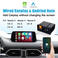 Peningkatan Baharu CarPlay Auto USB Hub Adapter untuk Mazda 2 3 6 CX3 CX5 CX8 CX9 MX5 miata TK78669U
