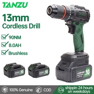 TANZU 13mm Cordless Drill Set 1/2 Rotary Hammer Drill Cordless Impact Drill Power Drill Kit  Electri