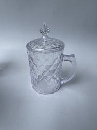 gelas /mug acrylic diamond jumbo + tutup ukuran 600 ml MUD7068