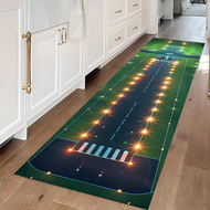 Neon Runway Rug Kids Airplane Play Mat Airport Bedroom Corridor Balcony Decor Carpets