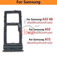 Sim Card Tray For Samsung A52 A72 A32 Reader Socket Slot Holder Replacement Parts