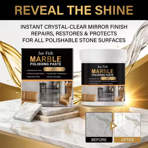 Marble Polish Paste Stone Scratch Remover Cleaning Quartz Tile Countertop Restorer Shine Protector H