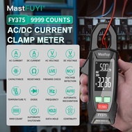 MASTFUYI Clamp Meter Digital Ampere Clamp Multimeter Electrician Tools AC/DC 9999 Counts True RMS Oh