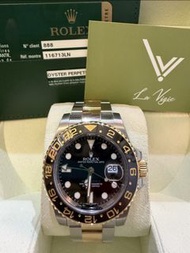 2013年 Rolex 116713 116713LN 金鋼綠針 GMT Master II