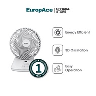 EuropAce 6" Deluxe BLDC Desk Fan | EDF5631D | Energy Efficient, 3D Oscillation, Easy Maintenance
