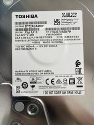 Toshiba DT02ABA400V 4TB 硬碟