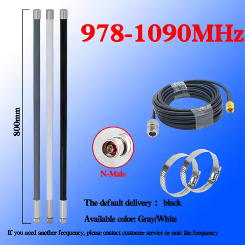 ADS-B 978MHz - 1090 MHZ omni outdoor air traffic control FPV antenna compatible with FlightRadar24 a