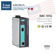 [PRE-ORDER] MOXA IMC-101G Industrial Gigabit Ethernet-to-Fiber (SFP) media converter | C1D2 UL CE FC