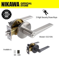 NIKAWA 63 series Lever Lock 6321 *Replace Round Knob Room Door Lock, HDB lock, BTO lock