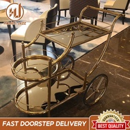 Trolley Cart Hotel Restaurant Delivery Car Mobile Storage Trolley Liquor Car Tea Water Car Trolley 0