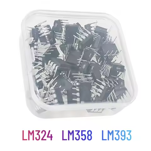 25/50PCS LM324N LM358P LM393P with box IC DIP8 DIP14 Integrated Circuits Electronic Kit LM324 LM358