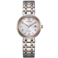 (AUTHORIZED SELLER) Citizen Eco Drive Two Tone Stainless Steel Strap Women Watch EW2696-84A