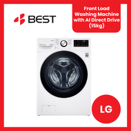 LG Front Load Washing Machine with AI Direct Drive (15kg) F2515STGW
