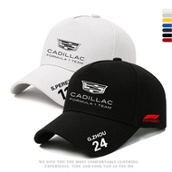 Cadillac Duckbill Racing Cap Formula 1 Zhou Guanyu No. 24 Perez Bottas Baseball