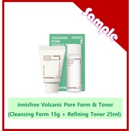 [SAMPLE] innisfree Volcanic Pore Form & Toner(Cleansing Form 15g + Refining Toner 25ml) #45