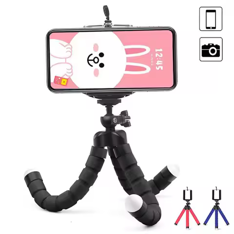 Cell Phone Mobile Camera Holder Flexible Octopus Tripods For Photography Holder Clip Smartphone Trip