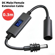 GUUGEI Starlink Mini DC to DC/Type C Extension Cable DC Adapter Cable Digital Display DC Extension P