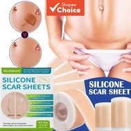 Silicone Scar Sheet 4*150cm - Scar Cover Patch for Surgical and Burn Scar Remove Acne Scar