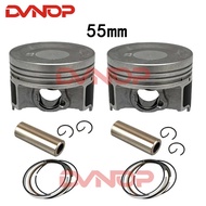 55mm Motorcycle Parts Set  Piston ring for CA249 DD250 DD250G-2 DD250G-2N Water Set  Piston Ring