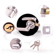 ARES Doorknob lockset Lever type Stainless Steel Copper Lock Core