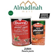 [HALAL] Arabic Food Products/ DURRA tomato paste can (400g,135g)/ Produk makanan arab, Pes tomato da