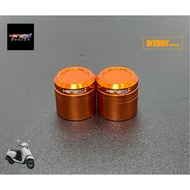 Aluminum Mirror Hole Cover Giorno125 Giorno125 Heng Screw Work