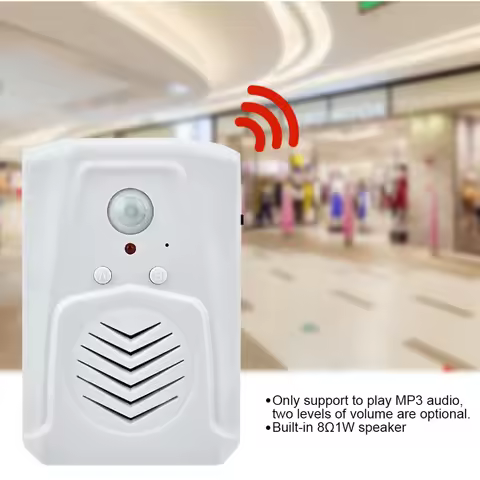 IR Doorbell Infrared Doorbell MP3 Doorbell USB/Battery Powered Motion Sensor Alarm MP3 Audio Player 