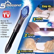 5 Second Fix - DIY Multipurpose Glue Weld UV Light Cure all surface wood steel plastic leather - 5