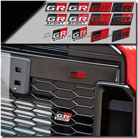 3D Metal GR SPORT car trunk badge sticker suitable for Toyota GR Yaris Corolla Modified Accessories