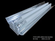 (SALE) Bộ máng đèn soi màu D65 Philips 2x18W chiều dài 0.6m