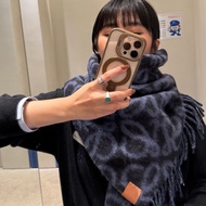 📨新到Loewe/羅意威圍巾，藍色雙面logo羊絨圍巾，尺寸：186*36cm Anagram羊駝毛